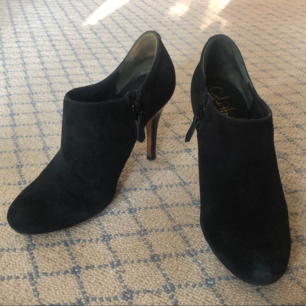 FINAL SALE Black suede Cole Haan booties